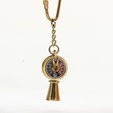 Elwes Pirinç Makine Telgrafı Anahtarlık