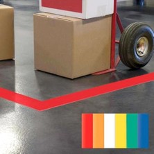 Mabeyn Bant Evi Kırmızı Yer Işaretleme Bandı 5cm x 30METRE Zemin Yer Işaretleme Ikaz Bantı 50MM Pvc Emniyet Uyarı Zemin Şerit Bant