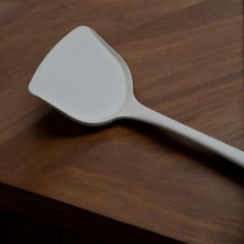 Mabeyn Silikon Yumurta ve Krep Spatulası - 32 cm Krem Renkli Özel Seri