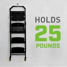 Mabeyn 3m Claw 25 Lbs. Alçıpan Kanca ve Resim Askısı Seti, Ev Dekoru ve Oda Dekoru Için Ağır Asma Çözümü, 2 Mat Siyah Kanca ve 2 Resim Askısı