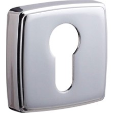 Mabeyn Cr Krom Kare Çizgili Rozet Kapağı