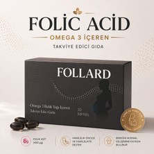 Follard 30 Softgel Folik Acid ve Omega3 İçeren Takviye Edici Gıda