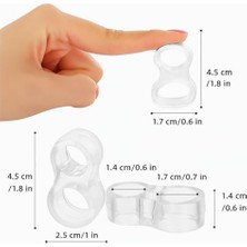 Mabeyn Ideal Baby Şeffaf Kapı Kolu Tamponu – Pvc Darbe Emici Kapı Koruyucu, Duvar Çarpma Önleyici, Sessiz Kapatma, Kolay Montaj (Standart, Adet, 6)