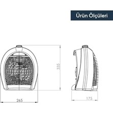 Mabeyn Fanlı Isıtıcı 2000 W LX-6331 Pembe