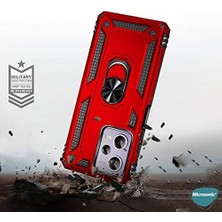 Mabeyn 12 Için Kılıf Military Ring Holder Siyah [ 12 ile Uyumlu Kılıf - Siyah]