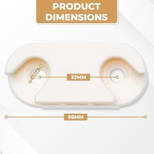 Mabeyn Ayakkabı Dolabı Menteşe Yedek Parçası Hemnes Parça #110364 ile Uyumlu (2'li Paket)