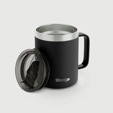 Stevig 1 Cap Daily Mug Kupa Çelik Termos 350 ml Black ST-265