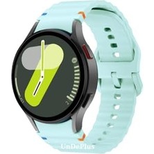 Mabeyn - ile Uyumlu Gt 6/5/4/3/2 Pro 46MM Se Kordon Dekoratif Örgü Çizgili Spor Silikon Kayı - Yeşil 1