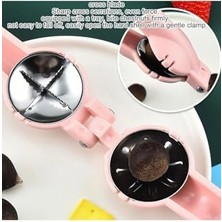 Mabeyn Yenigeldi 1 Adet Yeni Tasarım Ergonomik Paslanmaz Çelik Hazneli Kestane Kesici,pembe