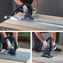 Mabeyn Wolfcraft Açılı Taşlama Makineleri Için Kılavuz Kızaklı Başlığı - 5017000 - Kontrollü Makine Yönetimi ve Elmas Kesme Diskleriyle Tozsuz Çalışma Için Ø 115/125 mm - Avrupa'da Üretilmiştir