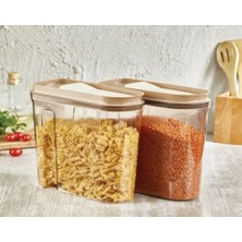 Mabeyn Vip Ahmet Luks Erzak Saklama Kabı, Şeffaf Bakır 2x3, 2 Lt