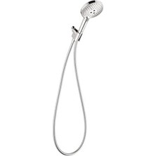 Mabeyn Raindance Select S Ayarlanabilir 12,7 cm El Duş Başlığı Seti Modern 3 Sprey Pudra Yağmuru, Tam ve Masajlı Kolay Kurulum Krom Hortum, 1,75 Gpm, 04905000