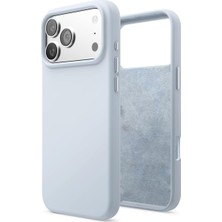 Mabeyn 17 Pro Uyumlu Içi Kadife Lansman Silikon Kılıf Kapak Geniş Kamera Koruması Darbe Emici Şık ve Dayanıklı Telefon Aksesuarı (Bebe Mavi)