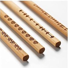 Mabeyn Barbun Ikea Trebent Yıkanabilir Bambu Chopstick Japon Çin Yemek Çubuğu