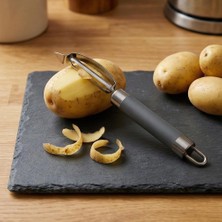 Mabeyn Deconox Silikon Saplı Çok Işlevli Paslanmaz Çelik Patates Havuç Kesici Sebze Dilimleyici Patates Bıçağı