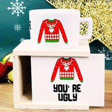Mabeyn Giftmoda You're Ugly Yılbaşı Tasarımlı Kutulu Kupa