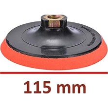 Mabeyn Cırt Zımpara Deliksiz Avuç Taşlama Cırt Taban Altlığı 115 mm M14 + Matkap Aparatı