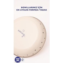 Mabeyn Black Cupid Emaye Bowl Tabağı - Bowl Kase - Salata Kasesi - Sunum Kasesi