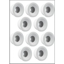Mabeyn 10 Adet - Adaptör Conta, Lavabo Koku Giderici Tıkaç, Kamakas Conta Ø 50 mm