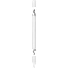 Mabeyn Dokunmatik Passive Stylus Kalem Tablet Telefon Bilgisayar Kalemi 2 In 1 Beyaz