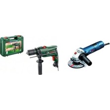 Mabeyn Easyımpact 600 Darbeli Matkap (600 W, Takım Çantası Dahil, Elektronik Hız Kontrolü, Ergonomik, 1.7 Kg, Yeşil) + Gws 7-115 Avuç Taşlama Makinesi (720 W, Disk Çapı: 115 Mm, 11.000 Dev/dak)