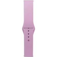 Mabeyn (4985) Mor Band Serisi 22MM Klasik Kordon Silikon Strap Kayış-Mor Gear S3 ile Uyumlu