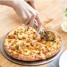 Mabeyn Paslanmaz Çelik Pizza ve Hamur Kesici (Büyük Boy)