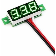 Mabeyn 0.28 Inch 0-100 3 Kablolu Dc Voltmetre Yeşil