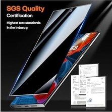 Mabeyn - ile Uyumlu Galaxy S25 Ultra Uygulama Aparatlı Siyah Çerçeveli Tam Kapatan Hayalet Cam Ekran Koruyucu