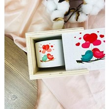 Mabeyn Giftmoda Sevgili Kuşlar Tasarımlı Kutulu Kupa
