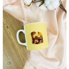 Mabeyn Giftmoda Sevimli Aşıklar Tasarımlı Kupa Bardak