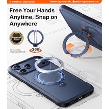 Mabeyn Q3 Spin 17 Pro Max Için 360 Manyetik Standlı Kılıf, Kamera Kontrolü, Magsafe Için Uygun, 4x Askeri Sınıf Darbeye Dayanıklı Kılıf, 17 Pro Max Için Kickstandlı Telefon Kılıfı, Koyu