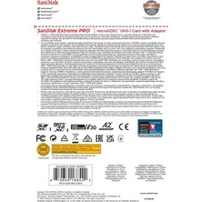 Mabeyn 256 GB Extreme Pro Microsdxc Kartı + Sd Adaptörü + Rescuepro Deluxe, 200 Mb/sn'ye Kadar, A2 App Performance, Uhs-I, 10, U3, V30