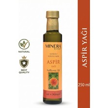 Minera Vital Aspir Yağı 250 ml (Safflower Oil) %100 Saf Soğuk Sıkım Cam Şişe