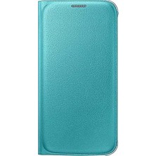Mabeyn Galaxy S6 Flip Wallet (Deri Görünümlü) Orjinal Mavi EF-WG920PLEGWW