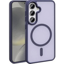 Mabeyn Galaxy S25 Fe Için ile Uyumlu Kılıf Mat Yüzey Sio Kapak Derin Mor