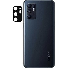 Mabeyn Oppo Reno 6 4g ile Uyumlu 3D Kamera Lens Koruma Camı Siyah