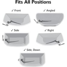 Mabeyn 6081BP Strongarm Depo Kolu Evrensel Ön Açılı Yan Sol ve Sağ Montaj Tuvaletlerine Uyar, Yağla Pürüzsüzleştirilmiş Bronz, Musluk Stili