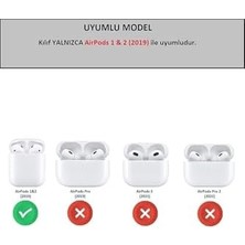 Mabeyn (5913) / Figürlü Silikon Kulaklık Kılıfı 1. Nesil / 2. Nesil ile Uyumlu