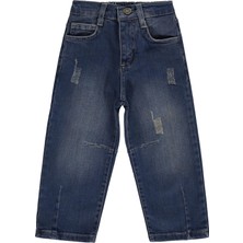 Civil Boys 2-5 Yaş Kahverengi Dizi Pensli Kot Pantolon Erkek Çocuk Regular Fit Dokuma Kumaş