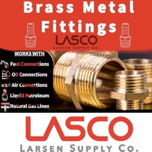 Mabeyn Lasco 17-6691 3/8-Inç Dişi Ince Diş Flare 1/4 Inç Sıkıştırma Pirinç Adaptör