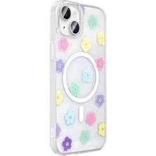 Mabeyn 14 ile Uyumlu Kılıf M-Safe Şarj Özellikli Şeffaf Folk Sert Kapak - Sevimli Köpek