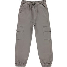 Civil Boys Bel Paça Lastikli Kargo Cepli 10-13 Yaş Pantolon - Gri