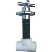 Mabeyn Ppr-Artı Açma Kapama Vanası 20 Mm, Gömme Kapak Takımı, Krom Kaplama