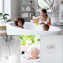 Mabeyn Yer Gider Kapağı, 4 Adet Emici Banyo Gider Tıkacı, Kolay Takılan ve Temizlenen Silikon Gider Filtresi, Mutfak, Banyo, Tuvalet ve Daha Fazlası Için