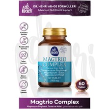 Dr. Henri Magtrio Complex Magnezyum Bisglisinat, Taurat ve Malat 60 Tablet
