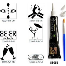 Airbrush Tattoo Summer Tasarımlar Hint Kınalı Geçici Dövme Yapma Seti