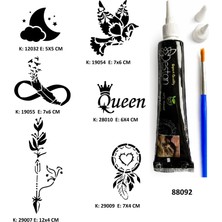 Airbrush Tattoo Düş Kapanı Sonsuzluk Hint Kınasıyla Geçici Dövme Yapma Kiti