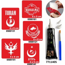 Enhavalı Türkçülük Sembolleri  Hint Kınası ile Geçici Dövme Yapma Seti