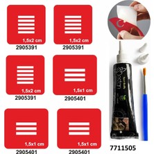 Enhavalı Parmak Çizgi Desenleri Hint Kınası ile Geçici Dövme Yapma Seti